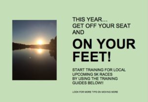 poster advertising upcoming running training