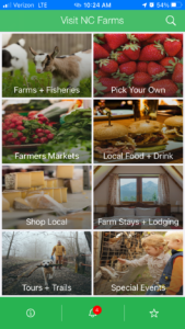 NC Farms app screenshot