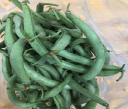 green beans with debris
