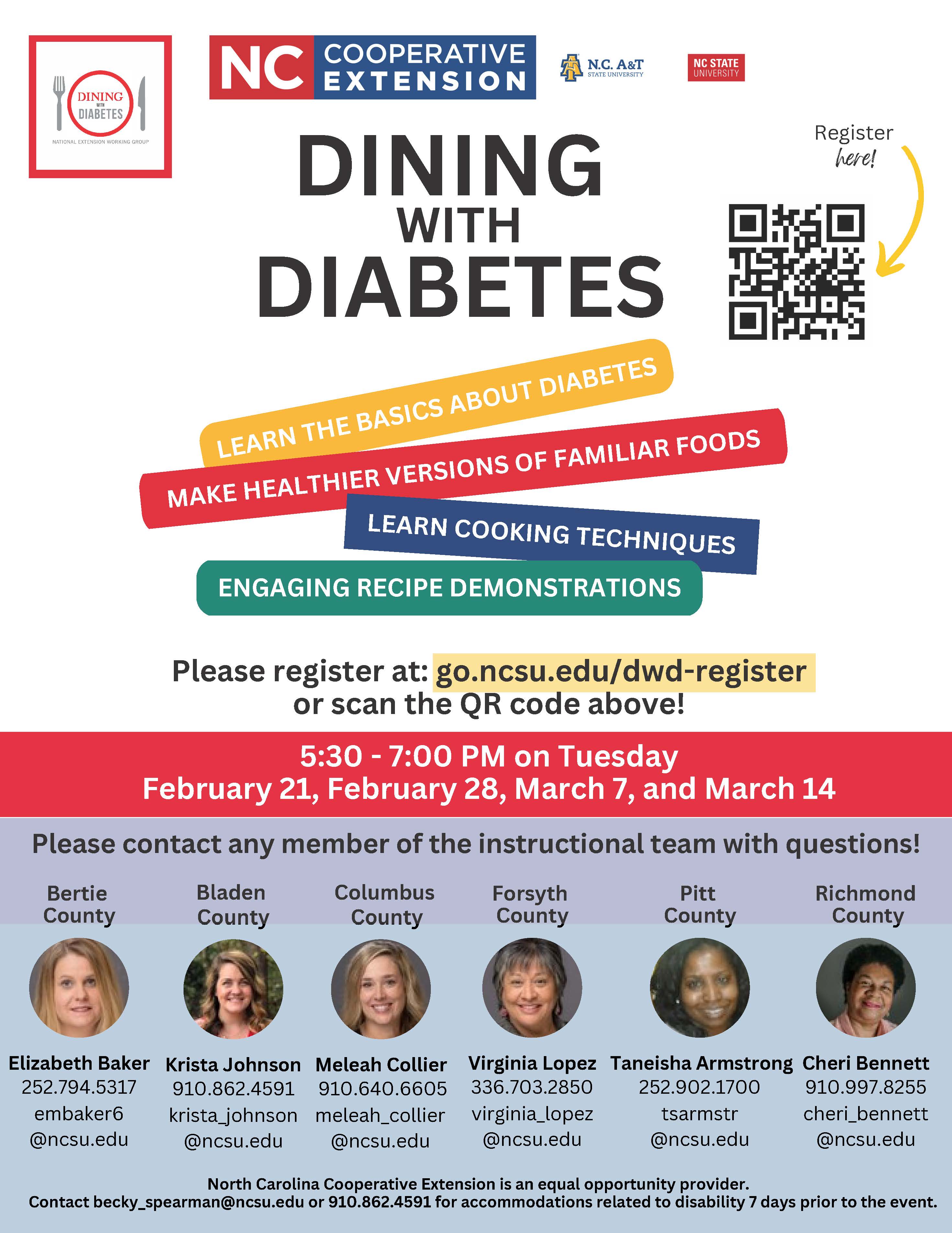diabetes class flyer