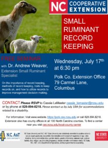 Cover photo for Polk County Small Ruminant Seminar