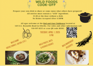 Cover photo for Wild Foods Cook Off Is Almost Here!